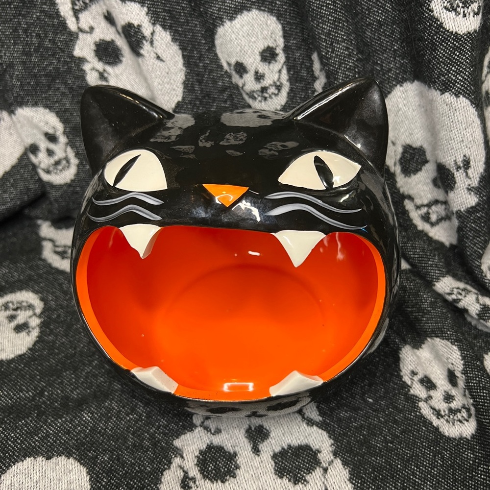 Target Halloween Hyde and Eek Large Black Cat Candy Bowl